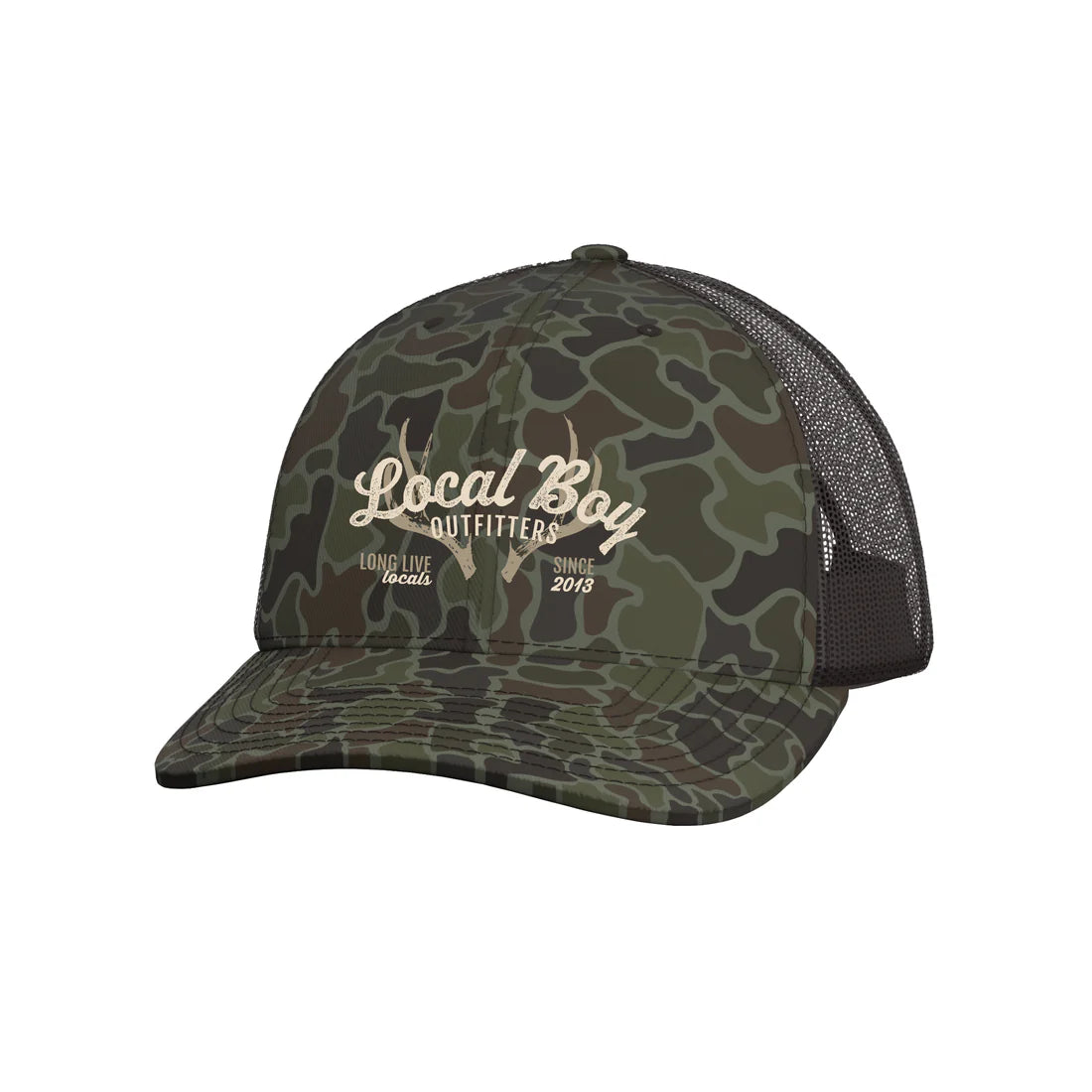 Local Boy Localflage OD Antler Arch Trucker Hat