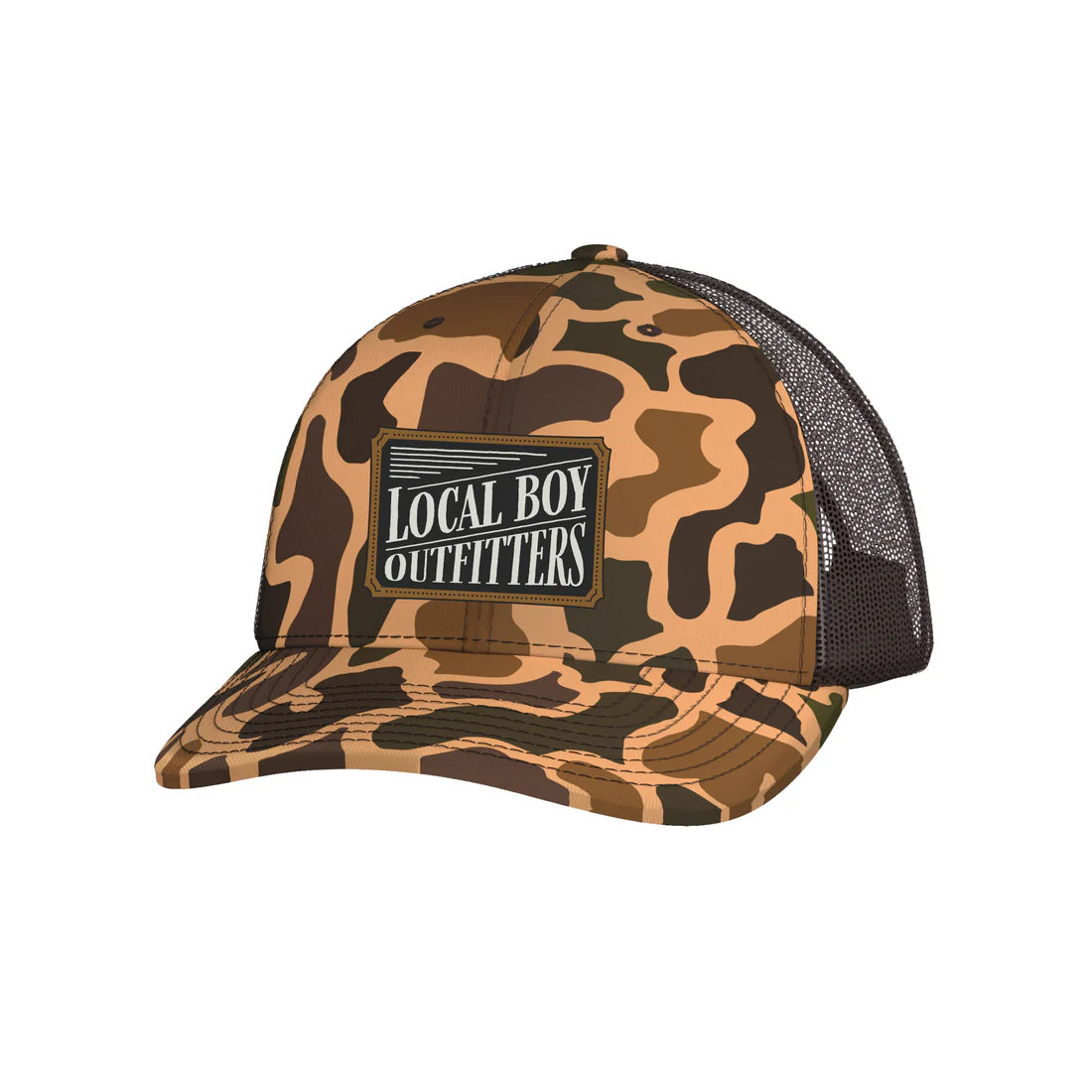 Local Boy Old School Camo Outlaw Trucker Hat