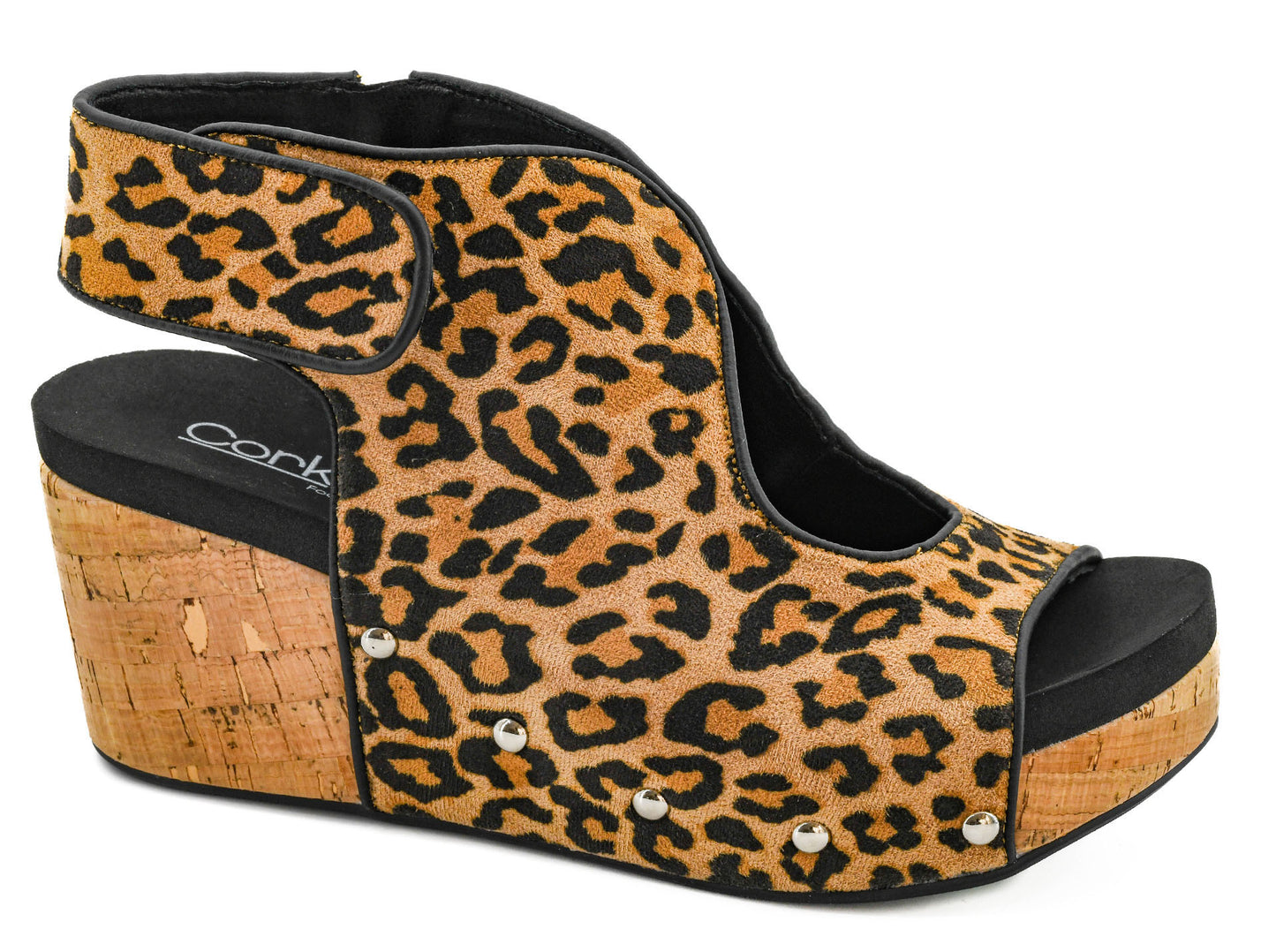 Corkys Leopard Frisky Wedge