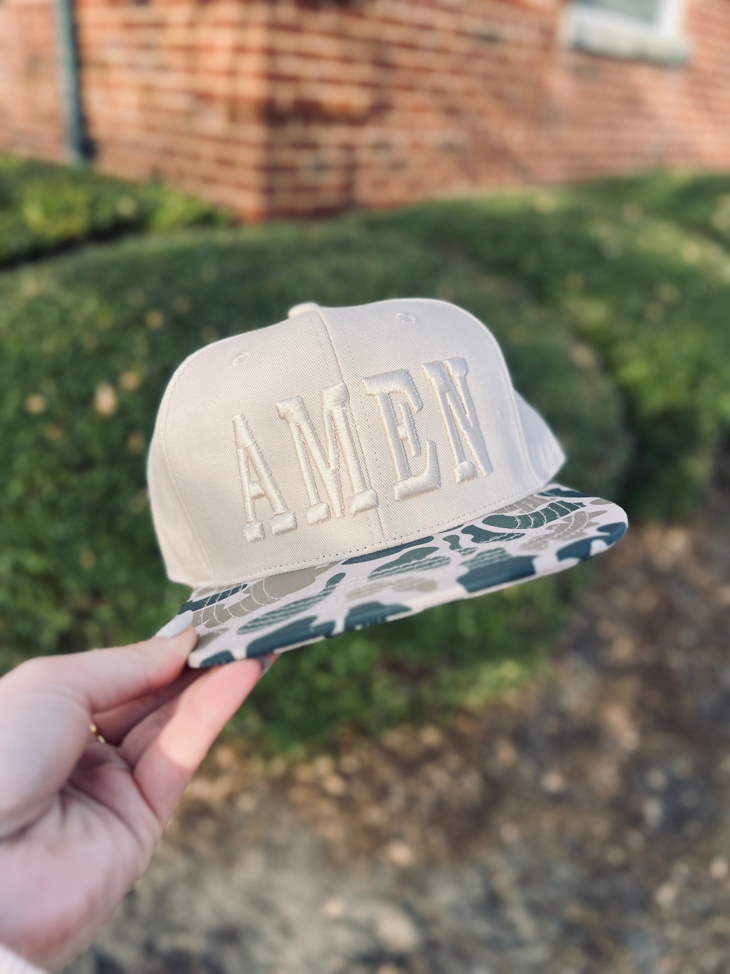 Amen 3D Camo Hat