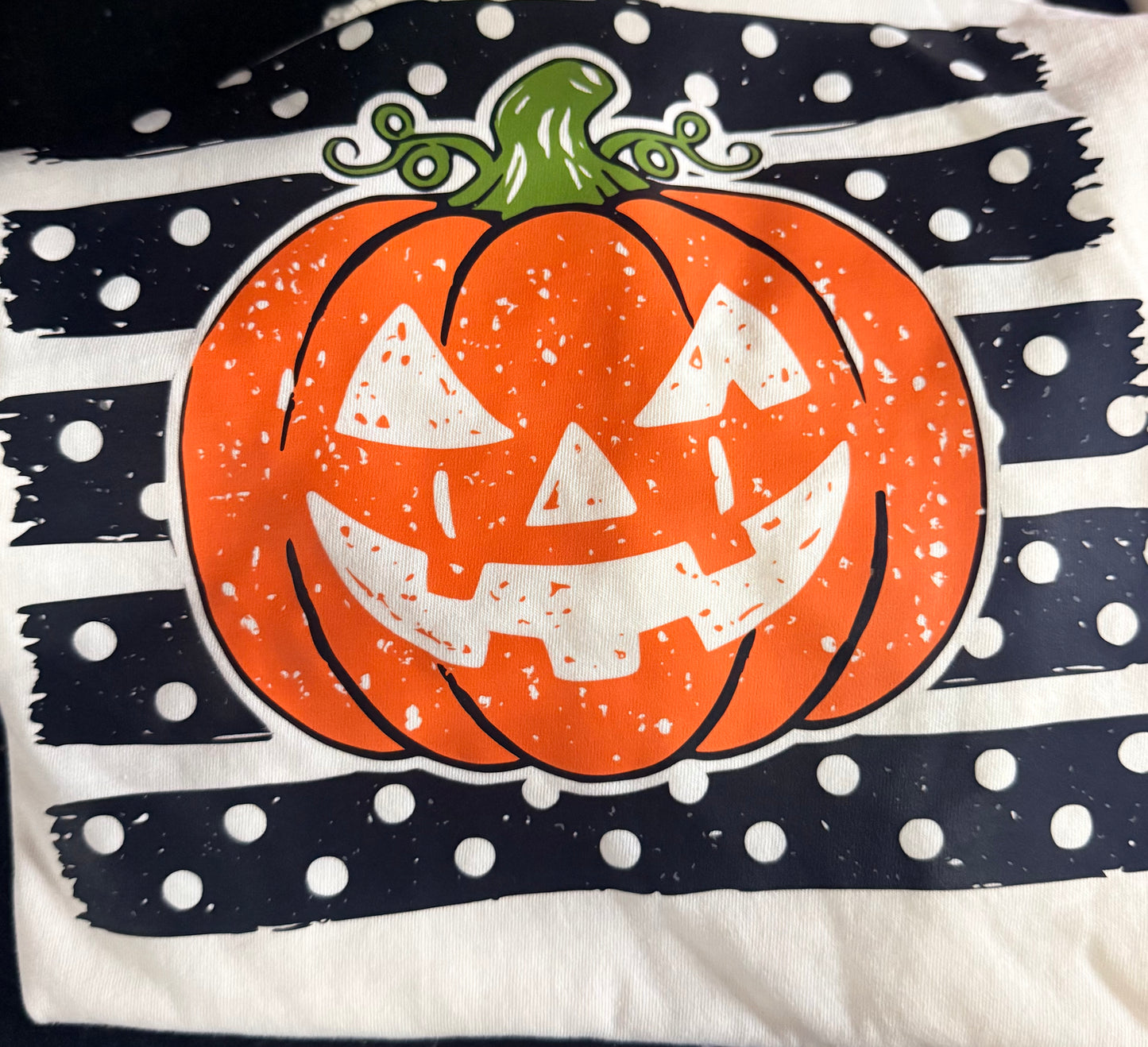 Fall Pumkin Polka Dots Tshirt