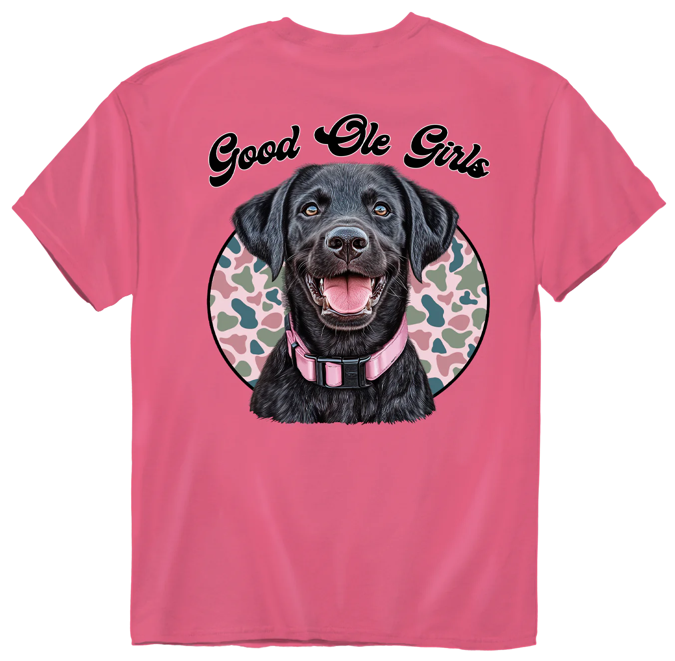 Good Ole Girls Camo Black Lab T-Shirt
