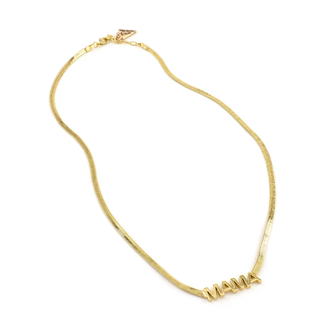 Erimish Mama Golden Necklace