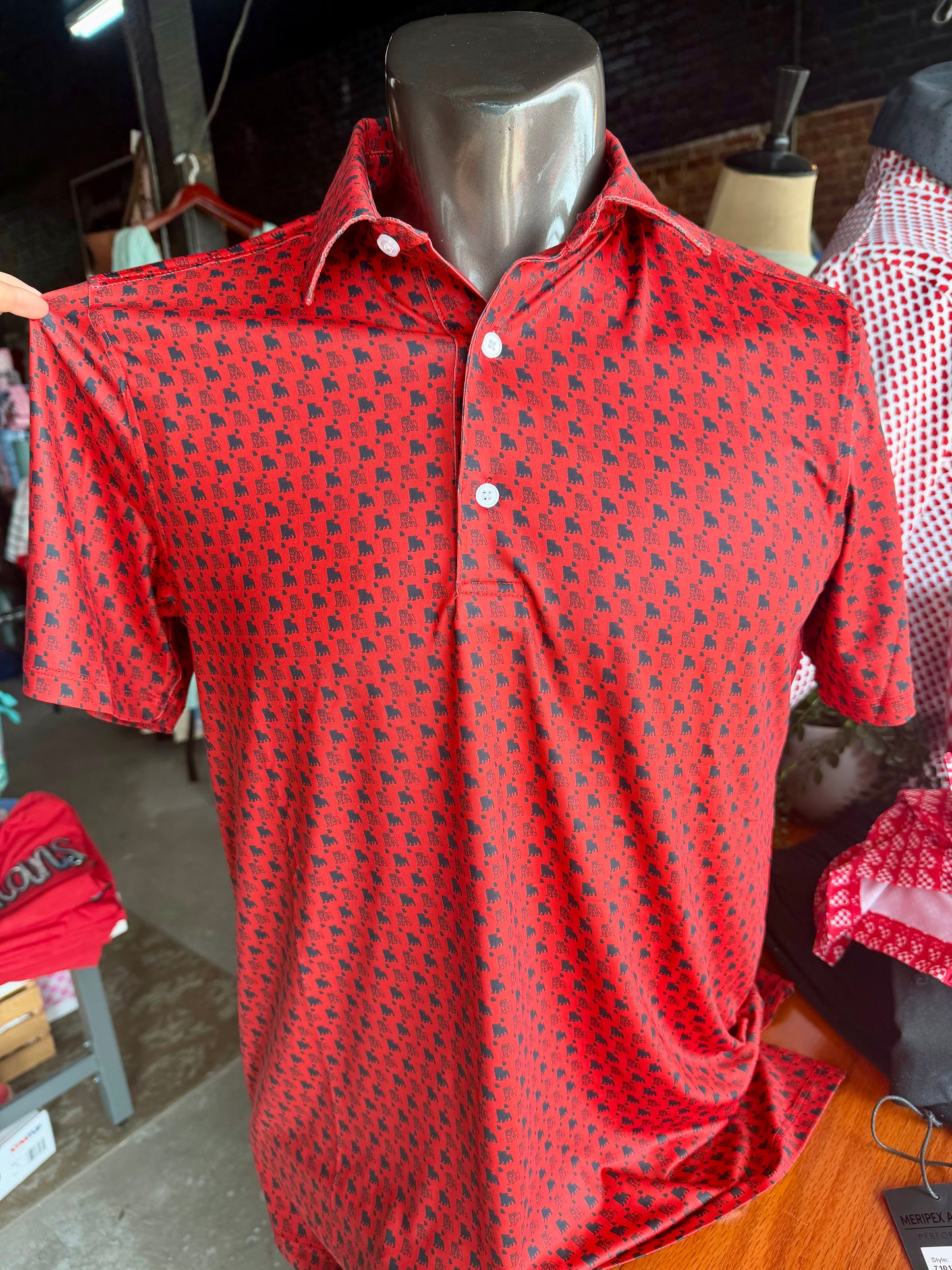 Men's Ga Bulldog Polo Shirt