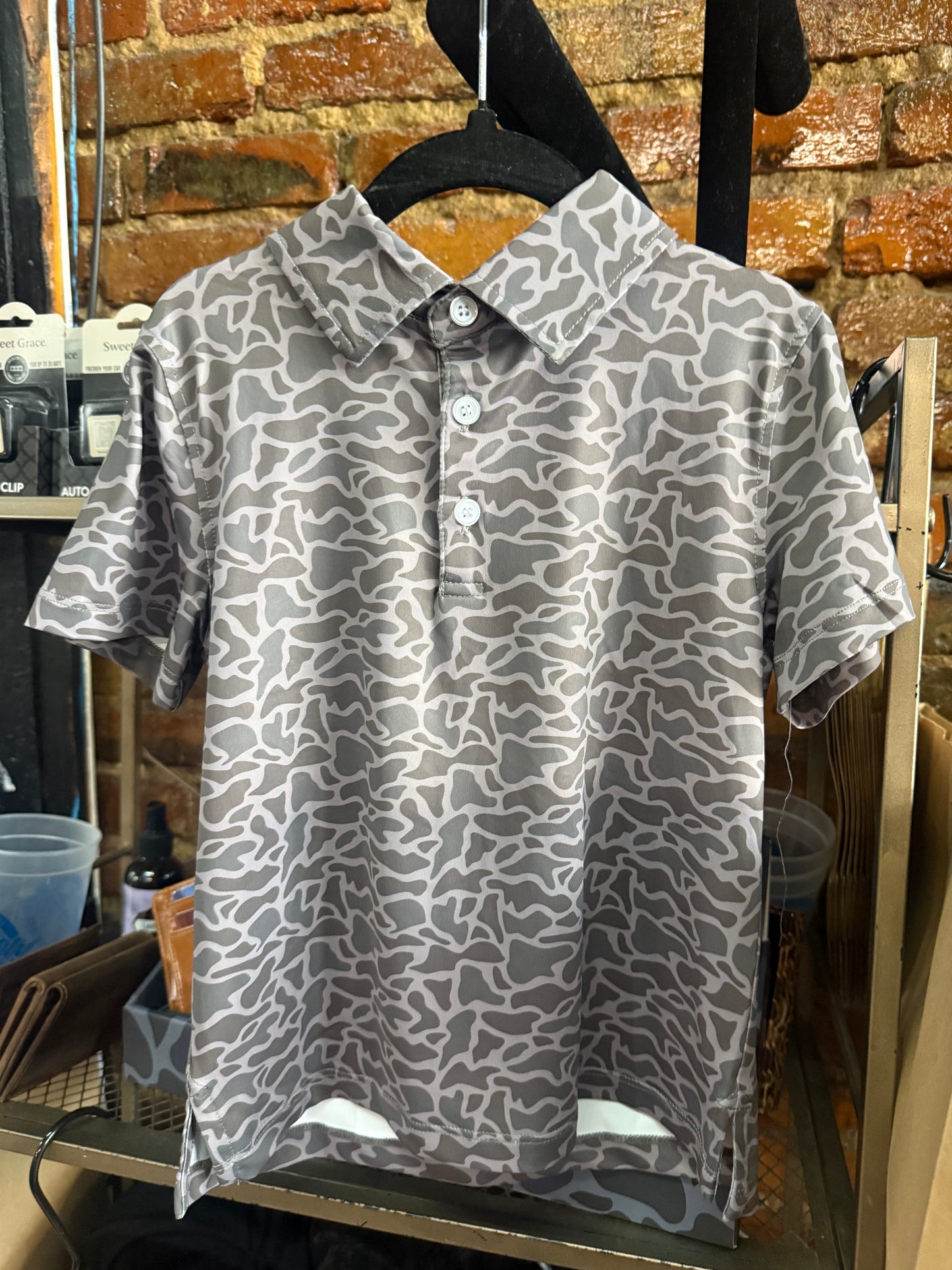 Youth Meripex Badlands Camo Polo