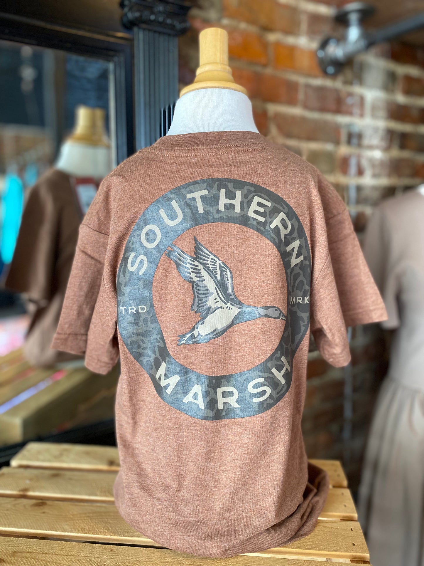 Southern Marsh Youth Inflight Camo Tee