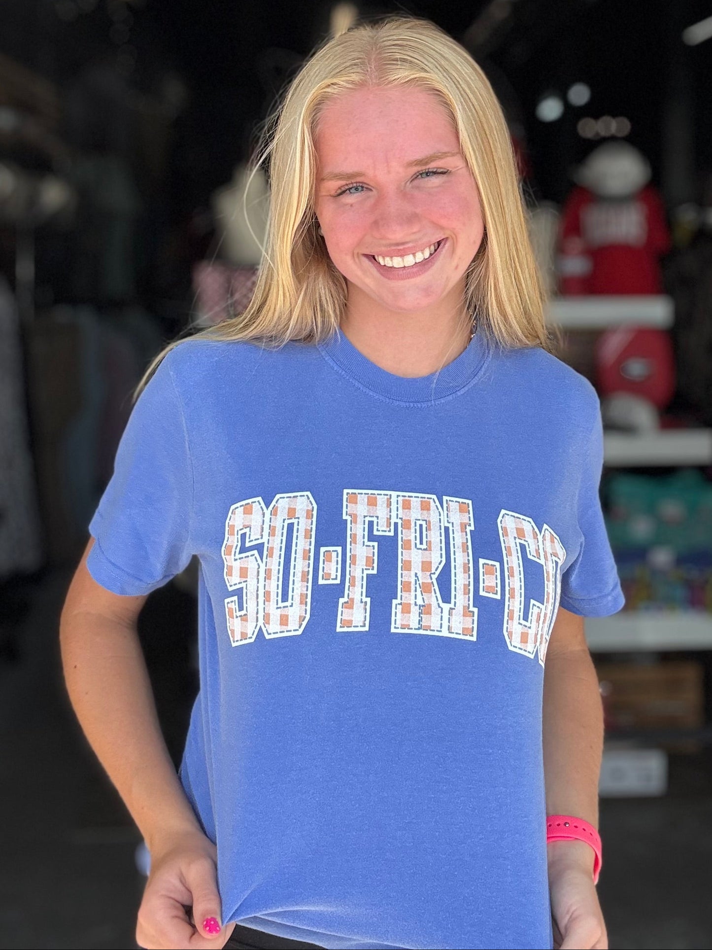 Southern Cotton Gingham Arch Tshirt