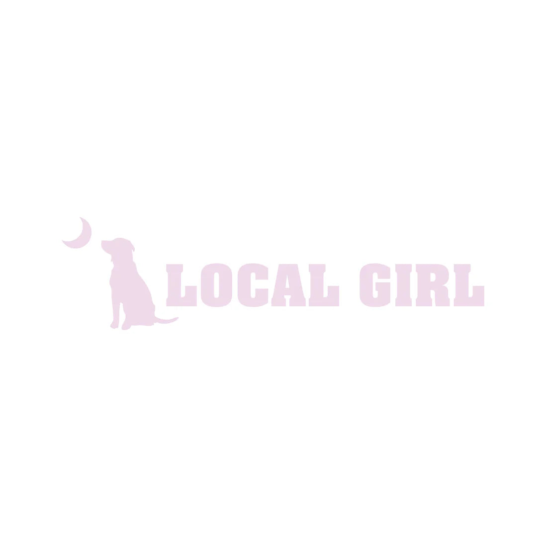Local Girl Pink Logo Decal
