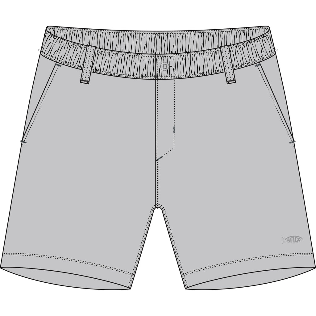 AFTCO Light Gray Landlocked Shorts