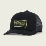 Marsh Black Script Trucker Hat