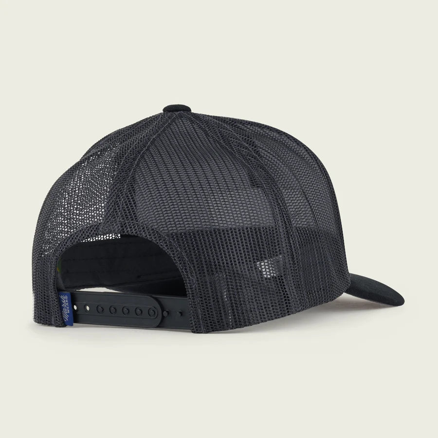 Marsh Black Script Trucker Hat