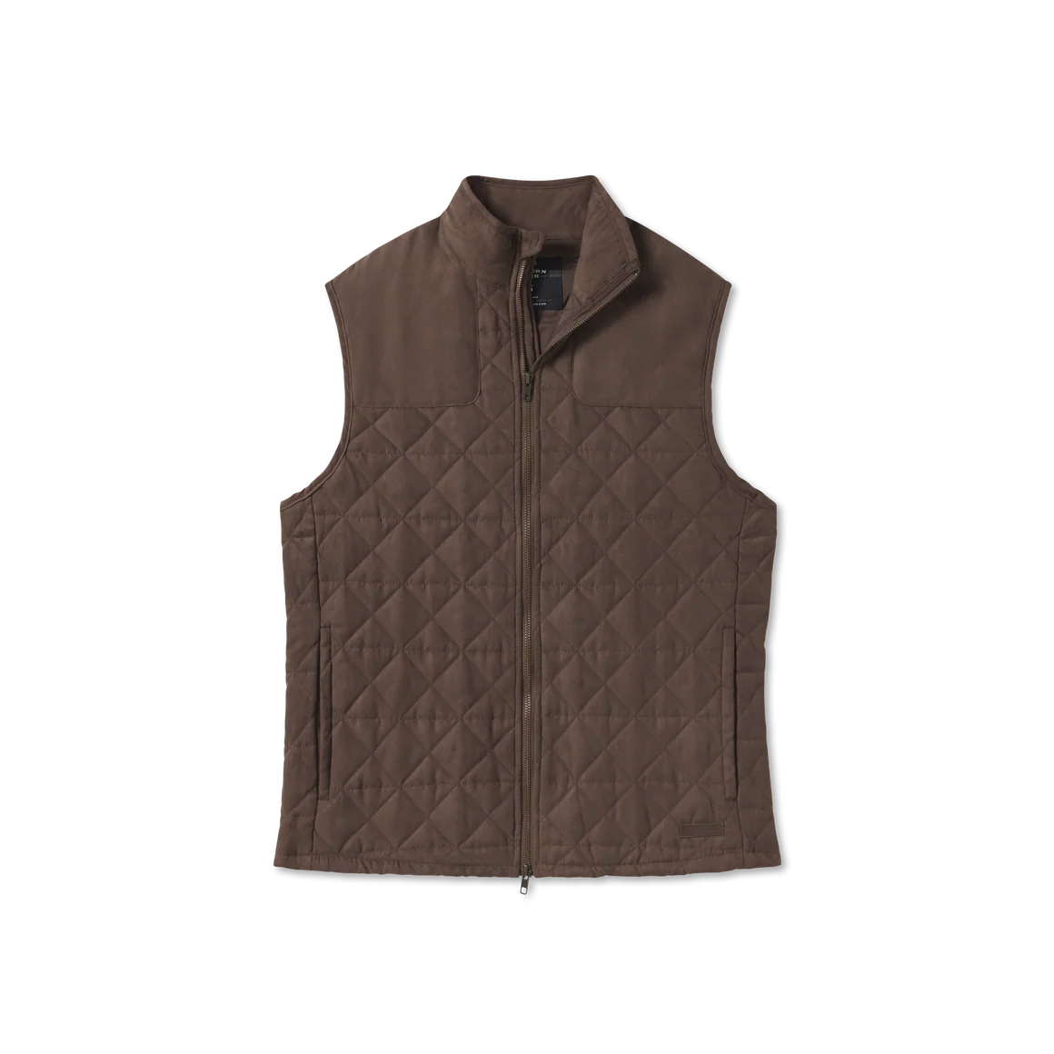 Southern Marsh Stone Brown Lawrence Quilted Vest