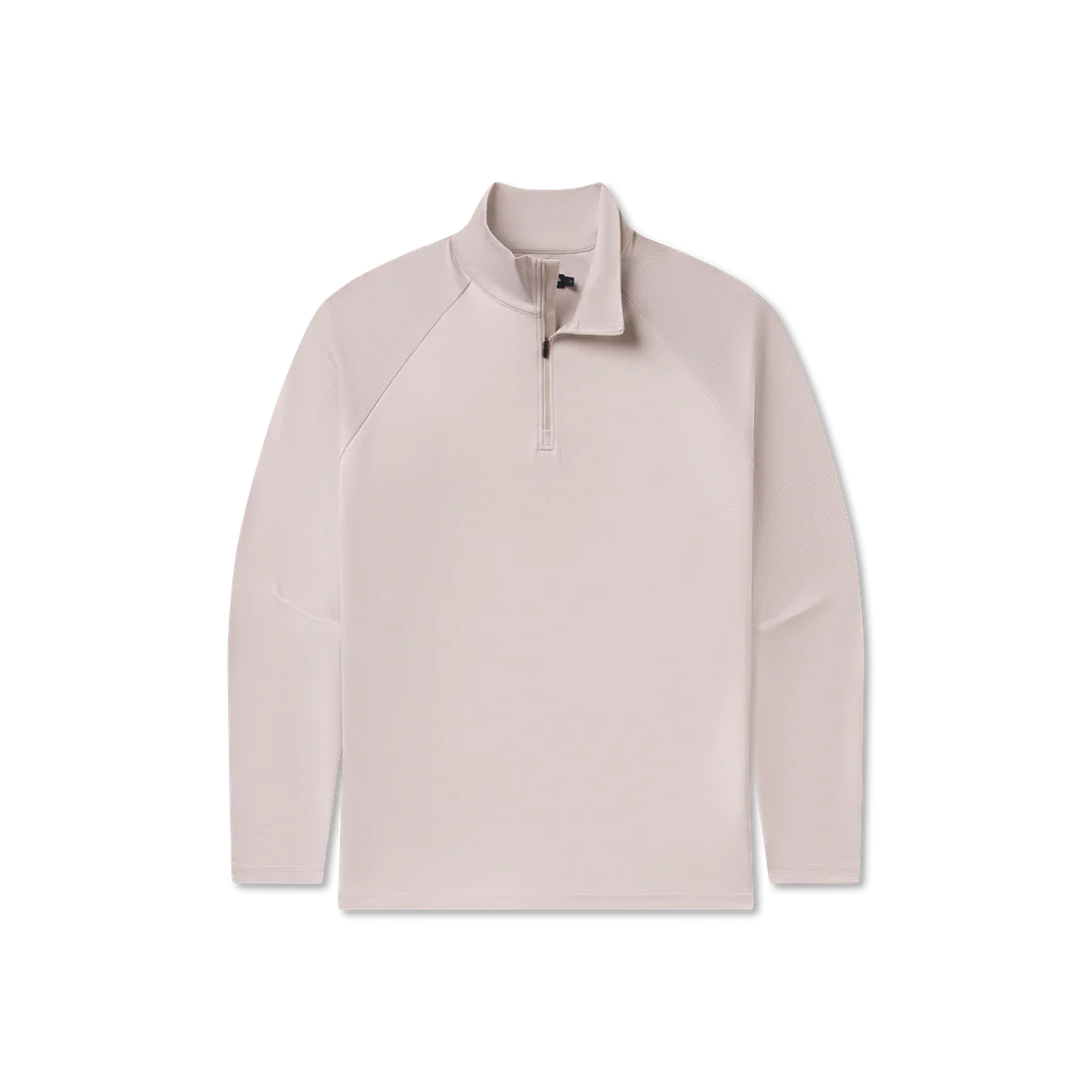 Southern Marsh White & Gray Southampton Preformace Quarter-Zip