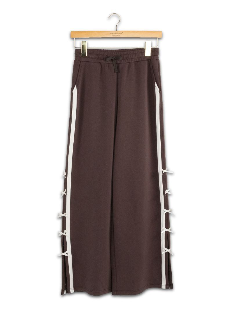 Simply Southern Coffee Tied Ribbon Lounge Pants