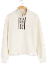 Simply Southern ivory Quarter-zip pullover