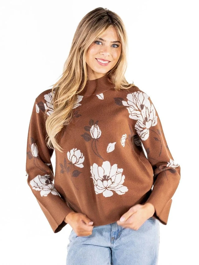 Simply Southern The Lotus Floral Sweater