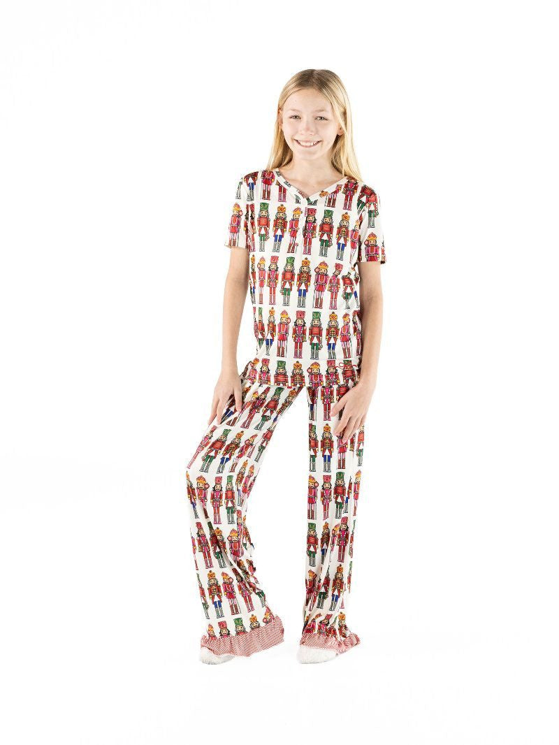Simply Southern Youth Holiday Lily Pajama Set - Nutcracker Set