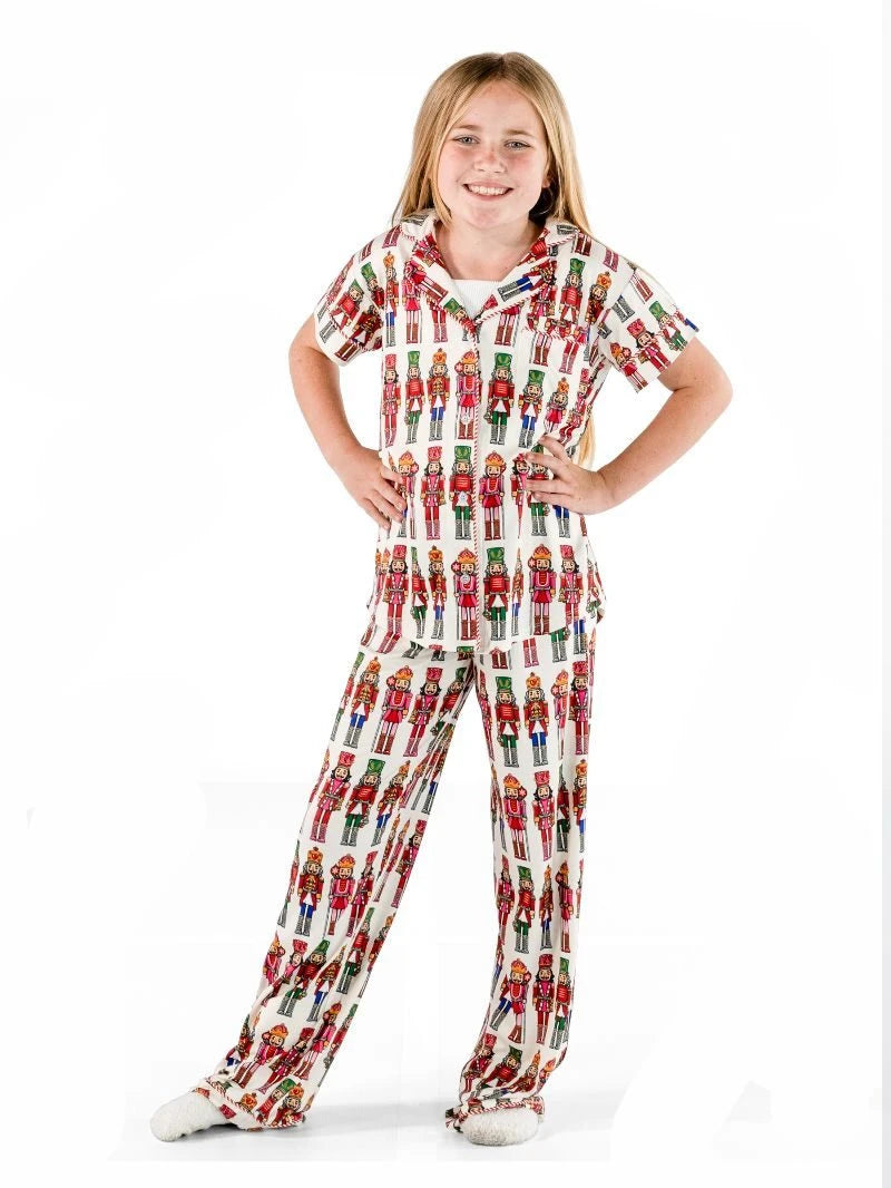 Simply Southern Youth Holiday Simply Soft Pajama Set - Nutcracker