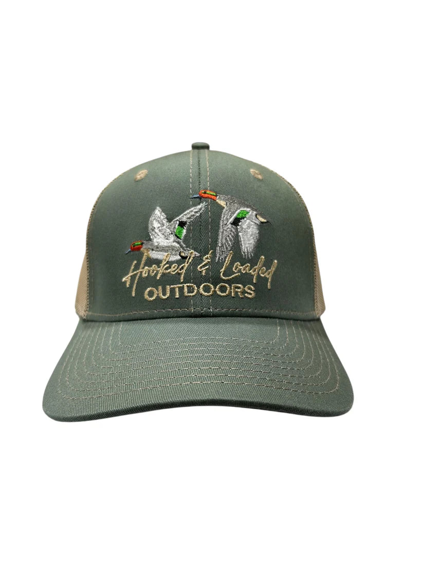Hooked and Loaded Greenwing Olive/Khaki Snapback Hat