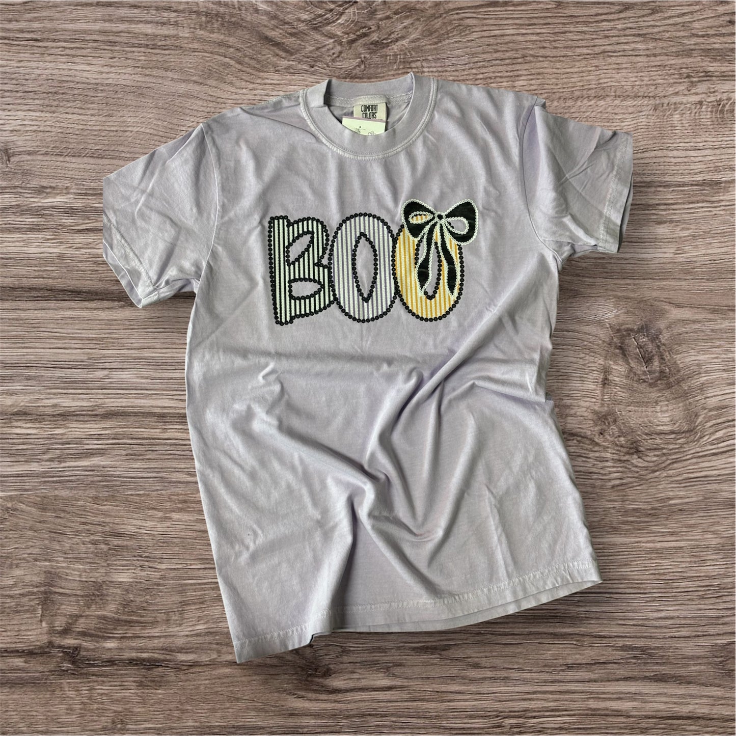 Simply You "Boo Seersucker" Purple Tee