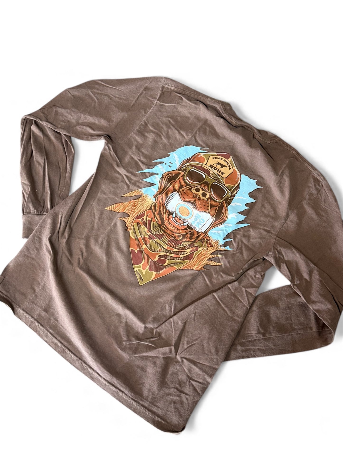 Old Row Espresso GBC Retro Can Camo Pocket LS Tee