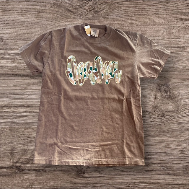 3 Kids & a Press Brown & Camo Mama Tee