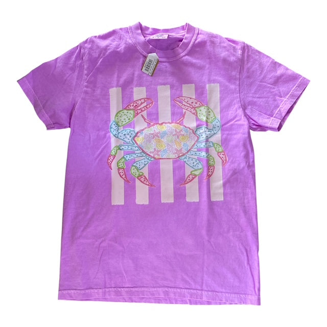 Purple Seashell Crab Tee