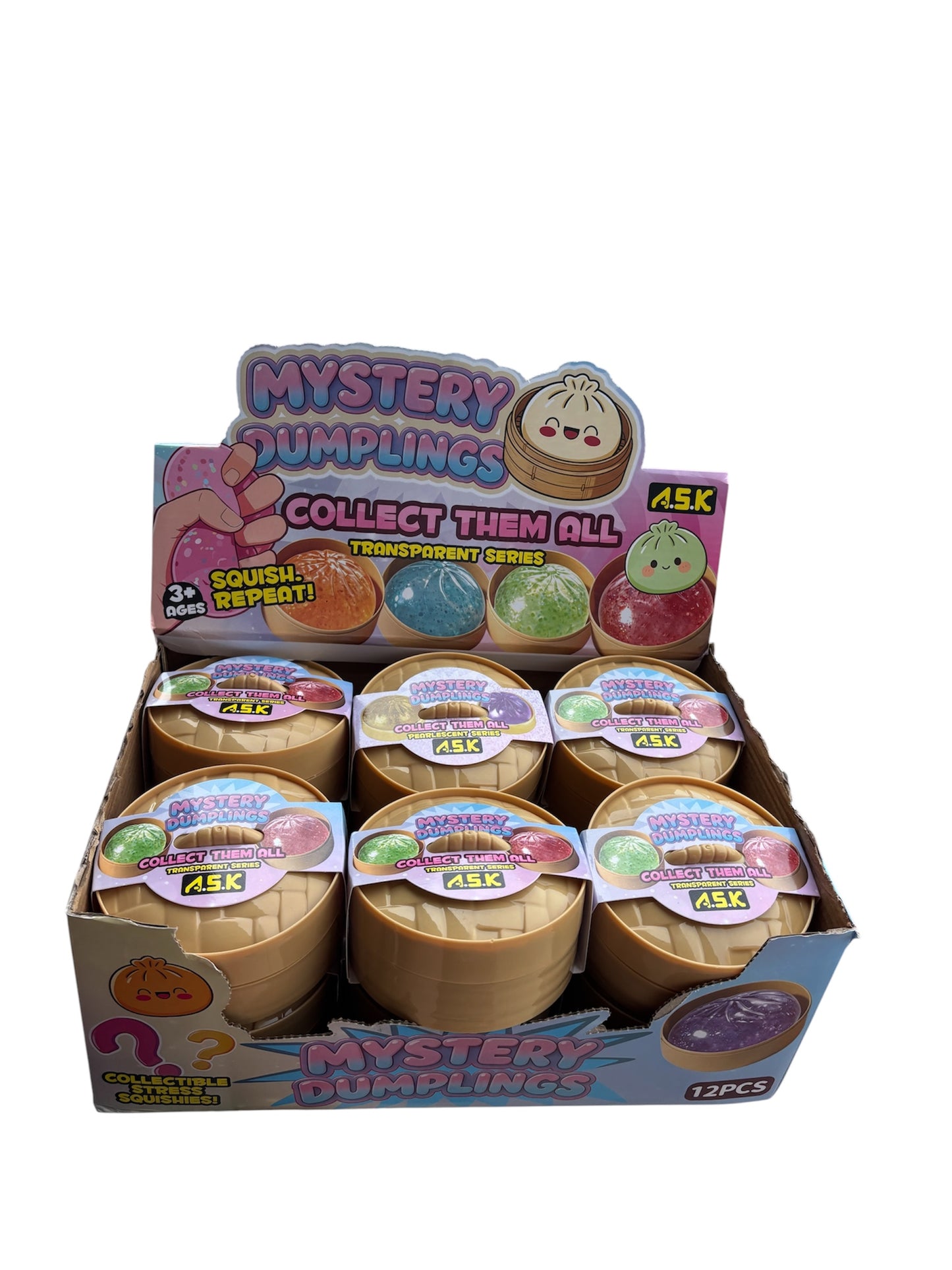 Mystery Squishy Dumplings Transparent Series