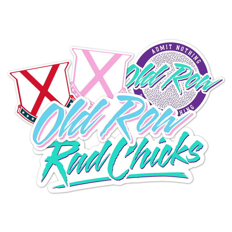 Old Row Rad Chicks Sticker Pack Glamorouspeachboutique