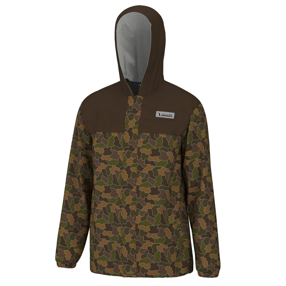 Local boy Rain Jacket Brown Camo