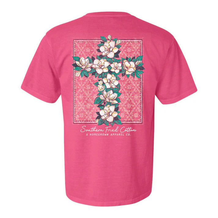 Southern Fried Cotton Magnolia Cross