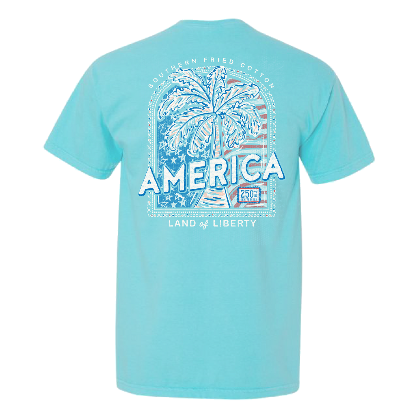 Southern Fried Cotton American Palm Tee