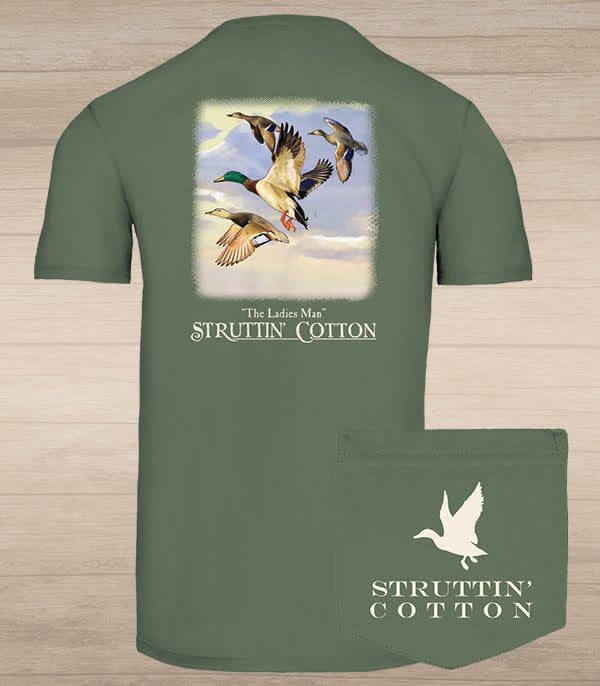 Struttin' Cotton Ladies Man Tee