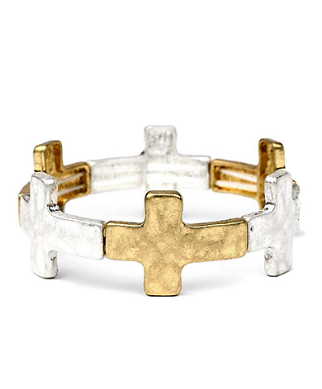Stretch Cross Bracelet