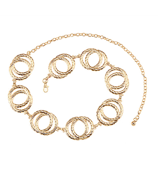 Gold Circle Metal Belt