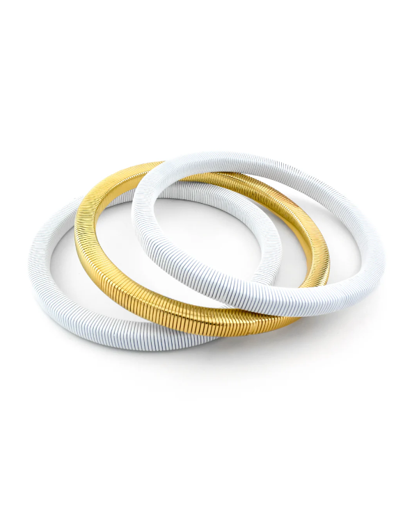 Erimish Fifi Bangles-White