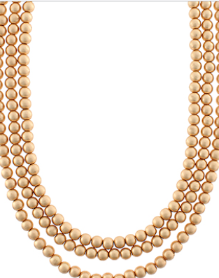 3 Layered CCB Ball Necklace