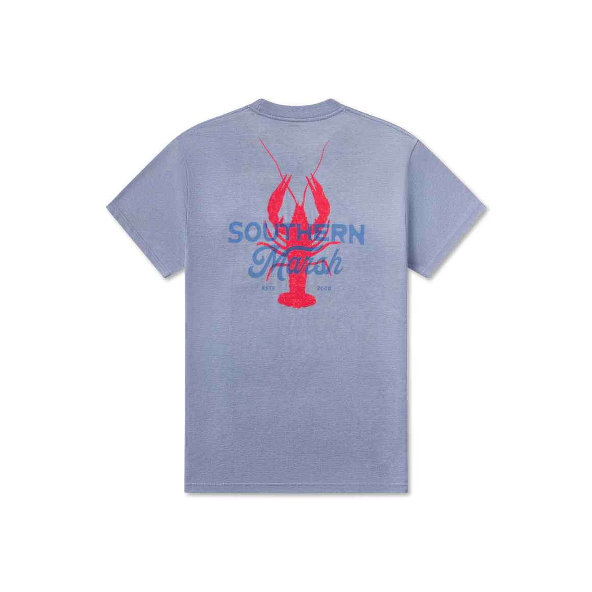 Southern Marsh Washed Blue Crawfish Time Tee