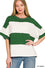 Zenana DK Green Stripped Top