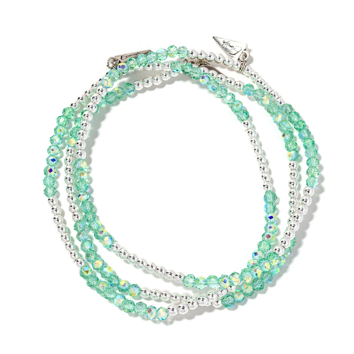 Erimish Twinkle Twinkle Anklet in Mint Silver