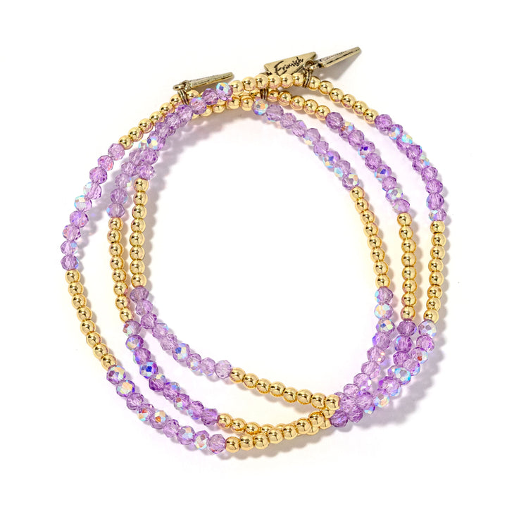 Erimish Twinkle Twinkle Anklet in Purple Gold