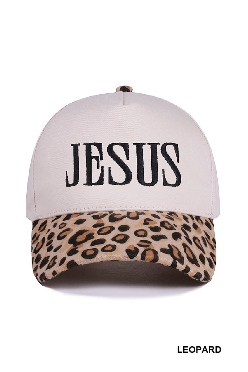 Jesus two tone canvas cotton cap