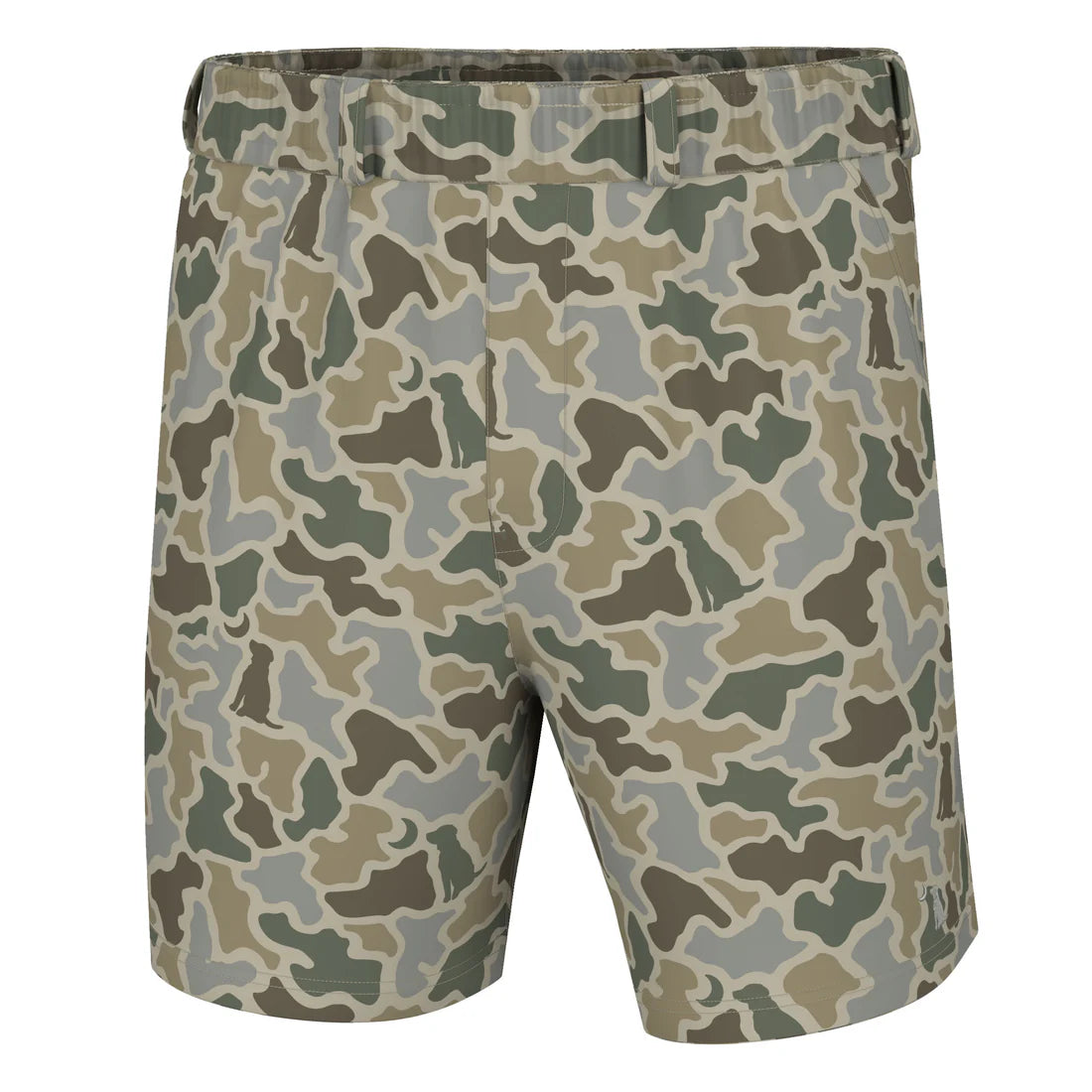 Local Boy Sand Dog and Moon Camo Volley Shorts