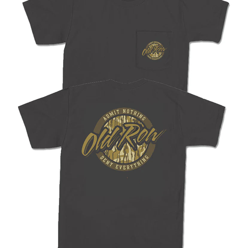 Old Row Pepper 80s Camo Circle pocket Tee