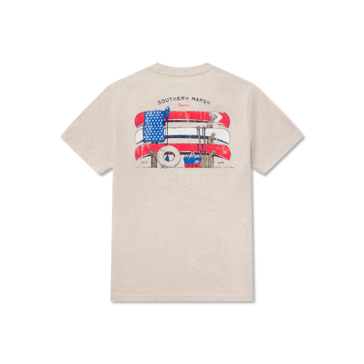 Southern Marsh Youth Washed Oatmel American Summertime Tee
