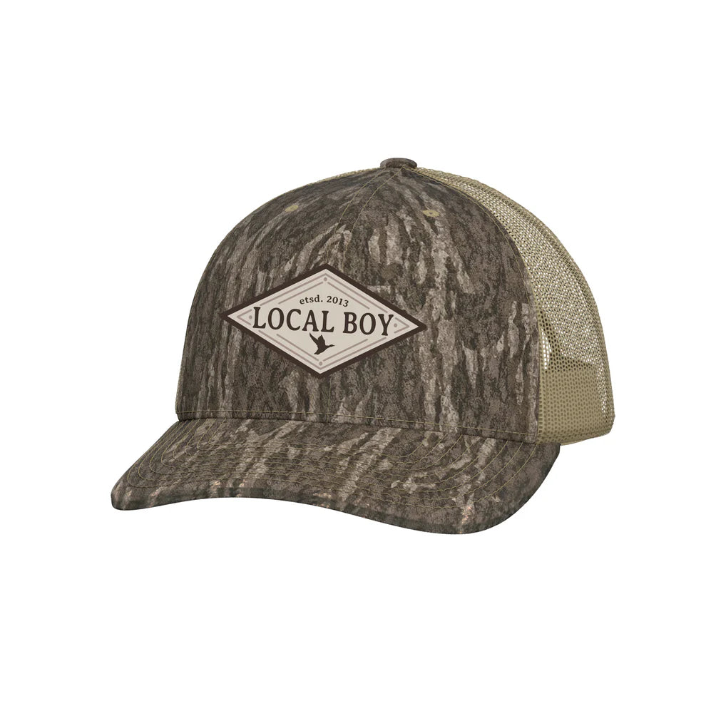 Local Boy Bottomland Diamond Emblem Trucker Hat