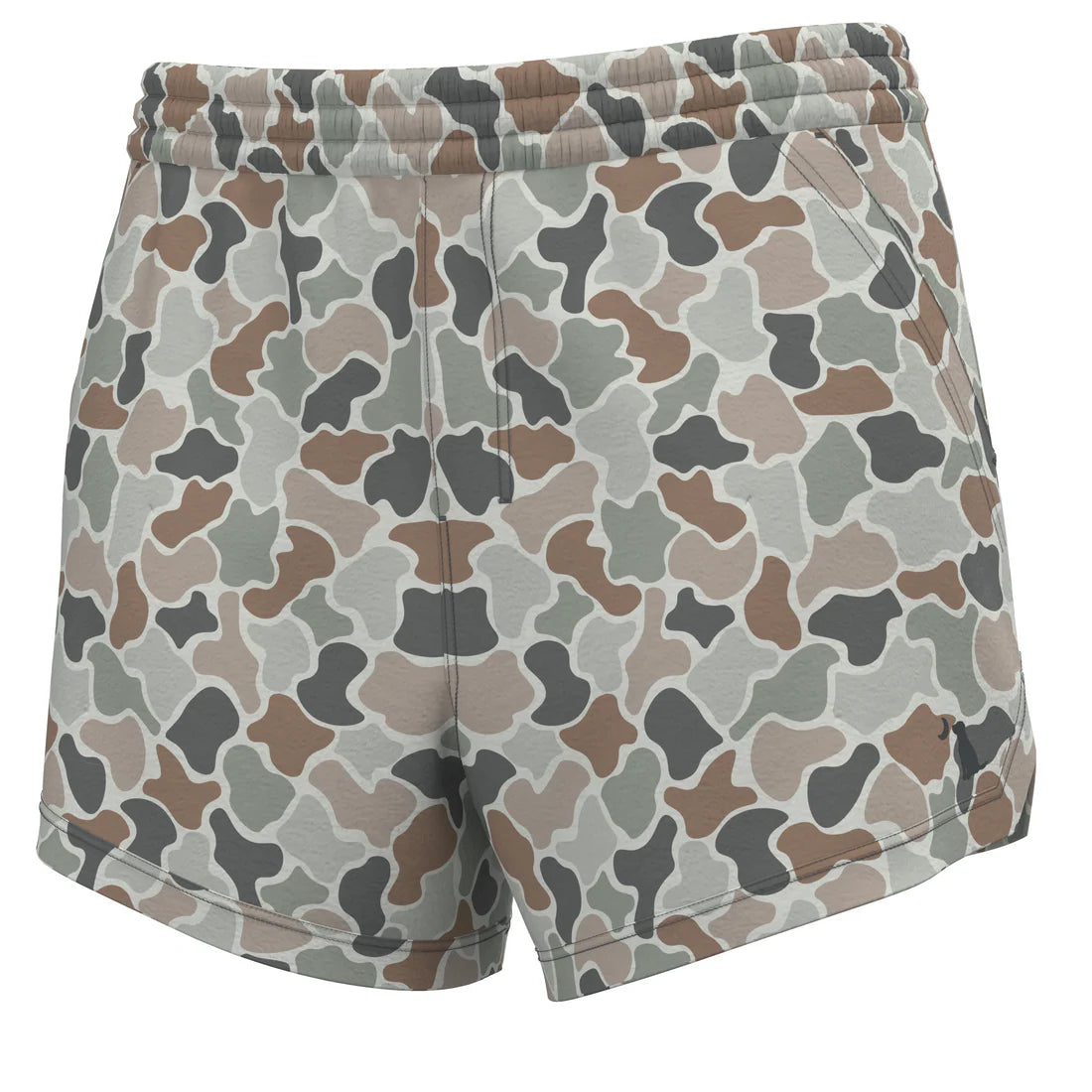 Local Girl Forest Camo Flora Volley Shorts