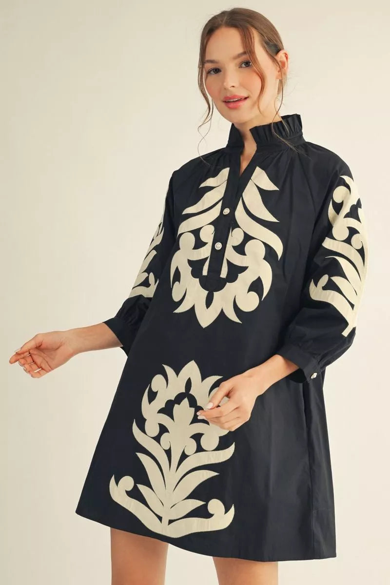 The Isabella Baroque Floral Dress