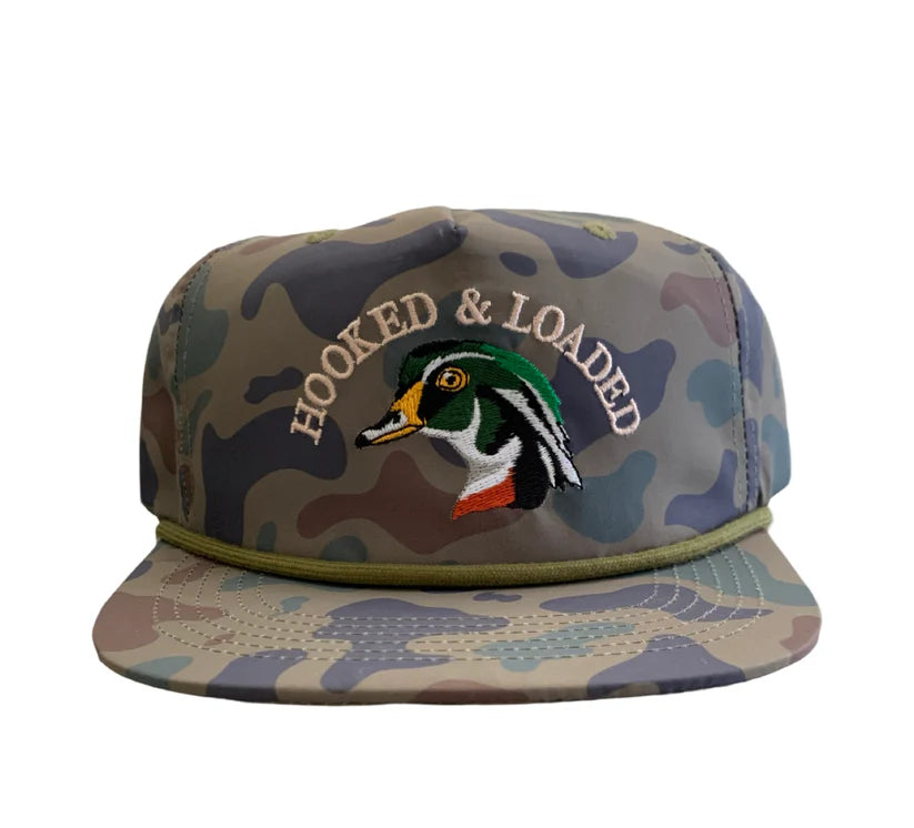 Hooked and Loaded Woodie Dark Old School Rope Hat