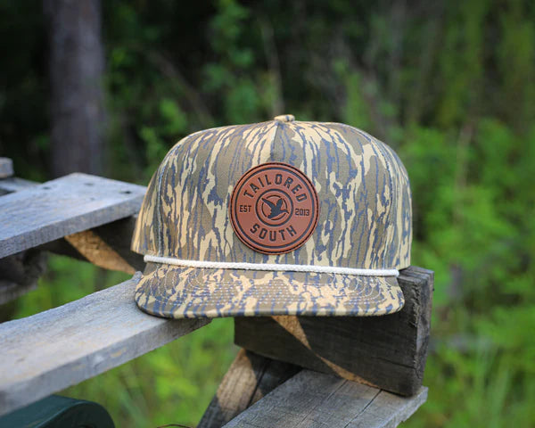 Tailored South Lowland Camo Duck Leather Patch Hat